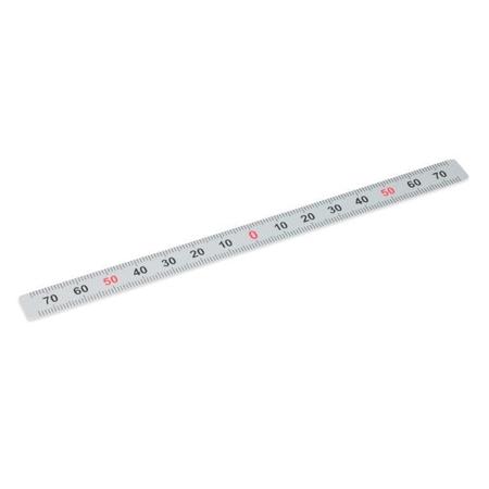 J.W. WINCO GN711-KUS-6-W-M Adhesive Ruler GN711